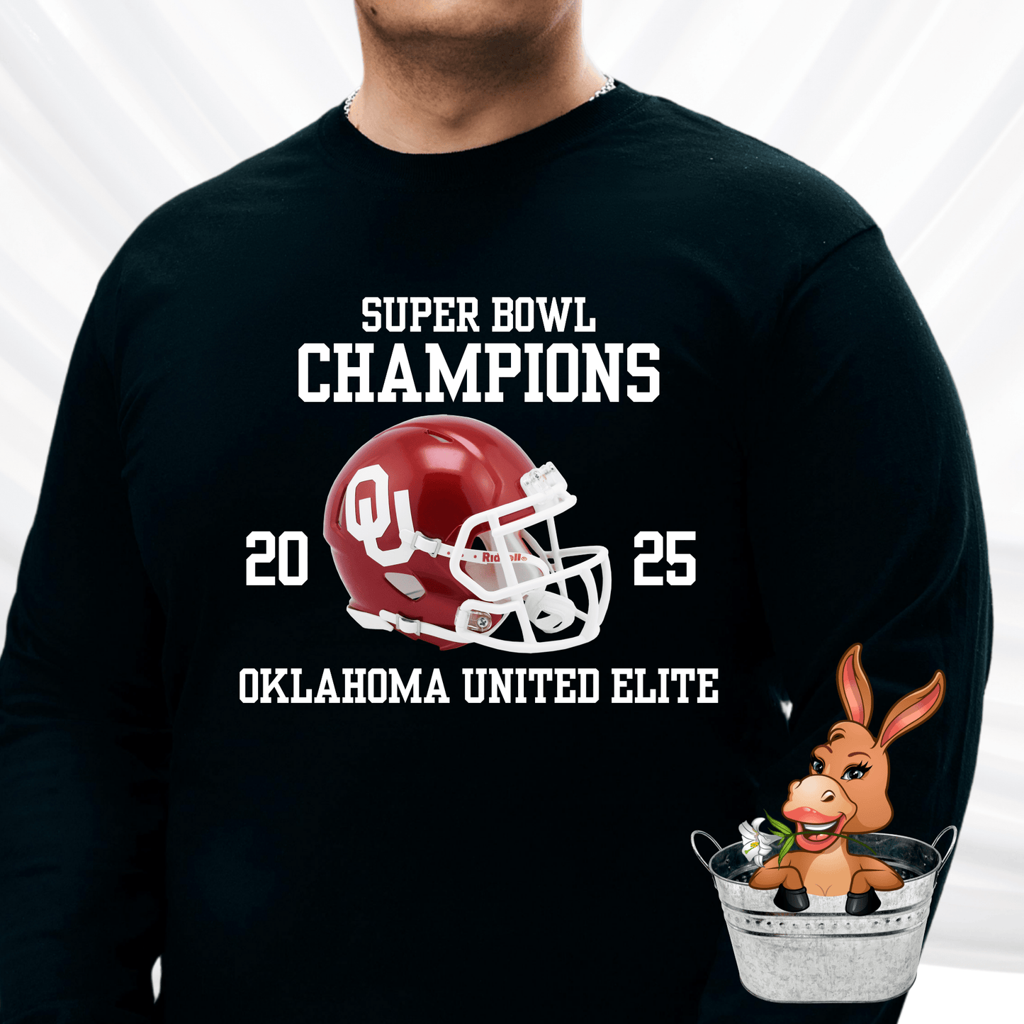 OUE Collegiate style 2025 Superbowl Champion - T-shirt / Hoodie / Sweatshirt