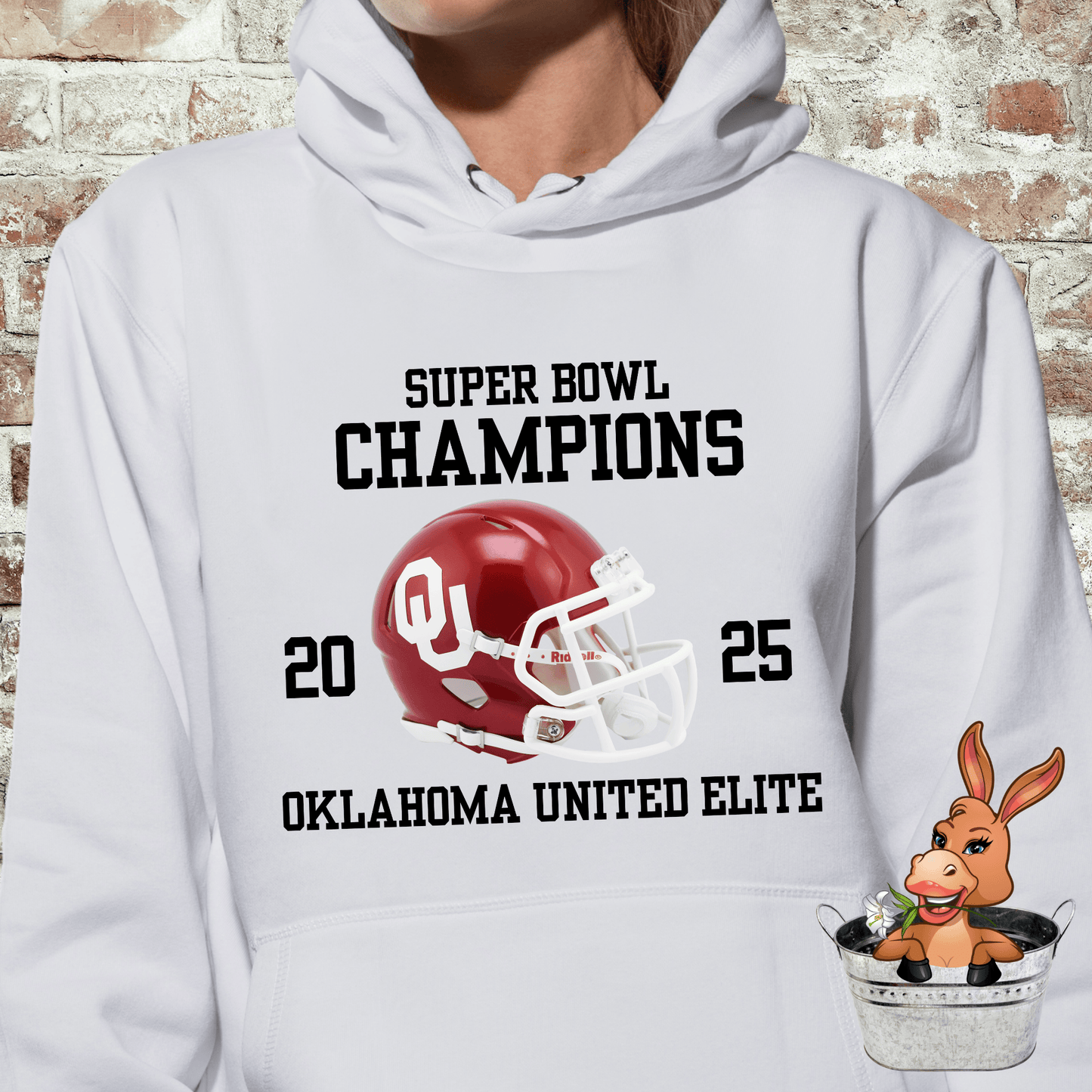 OUE Collegiate style 2025 Superbowl Champion - T-shirt / Hoodie / Sweatshirt