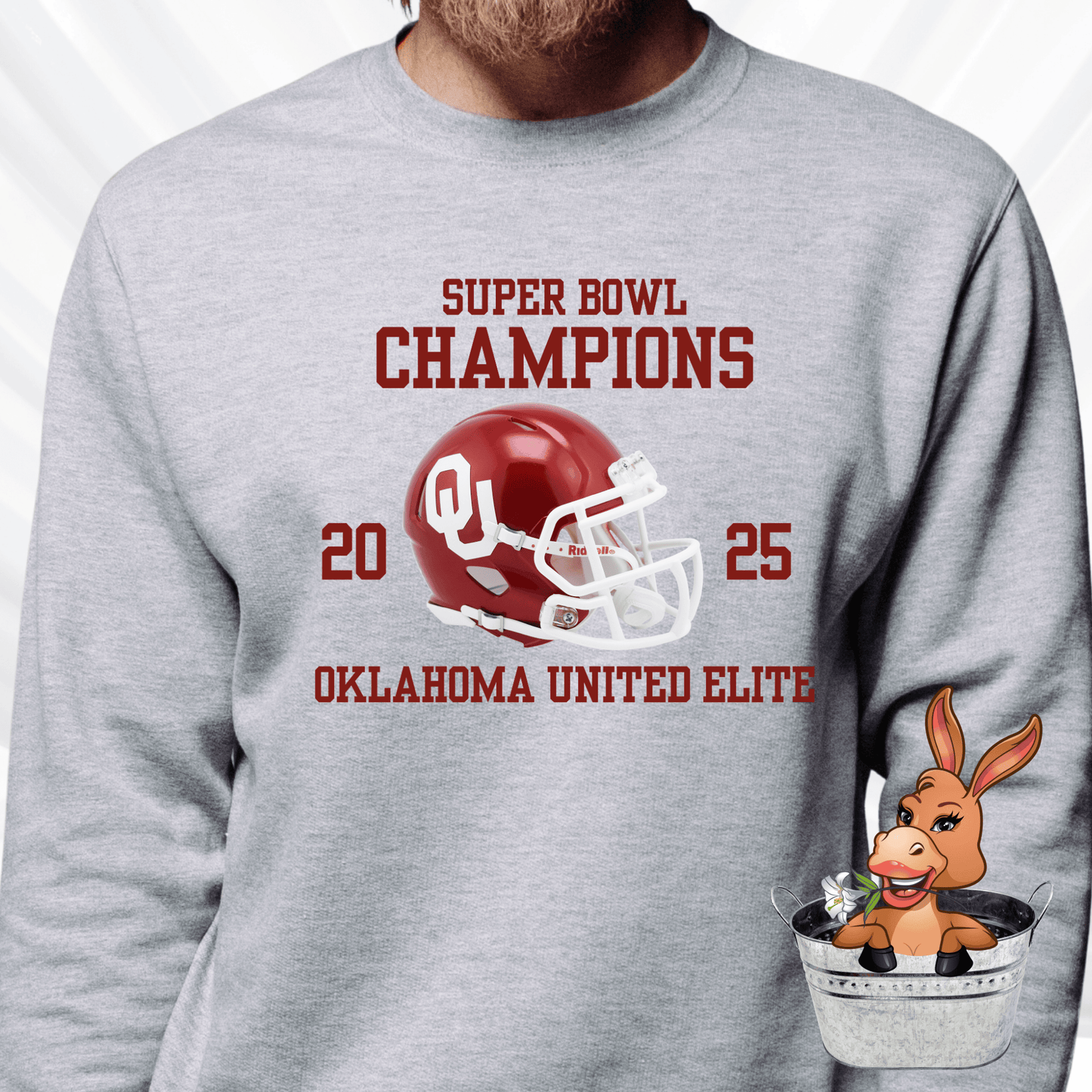 OUE Collegiate style 2025 Superbowl Champion - T-shirt / Hoodie / Sweatshirt