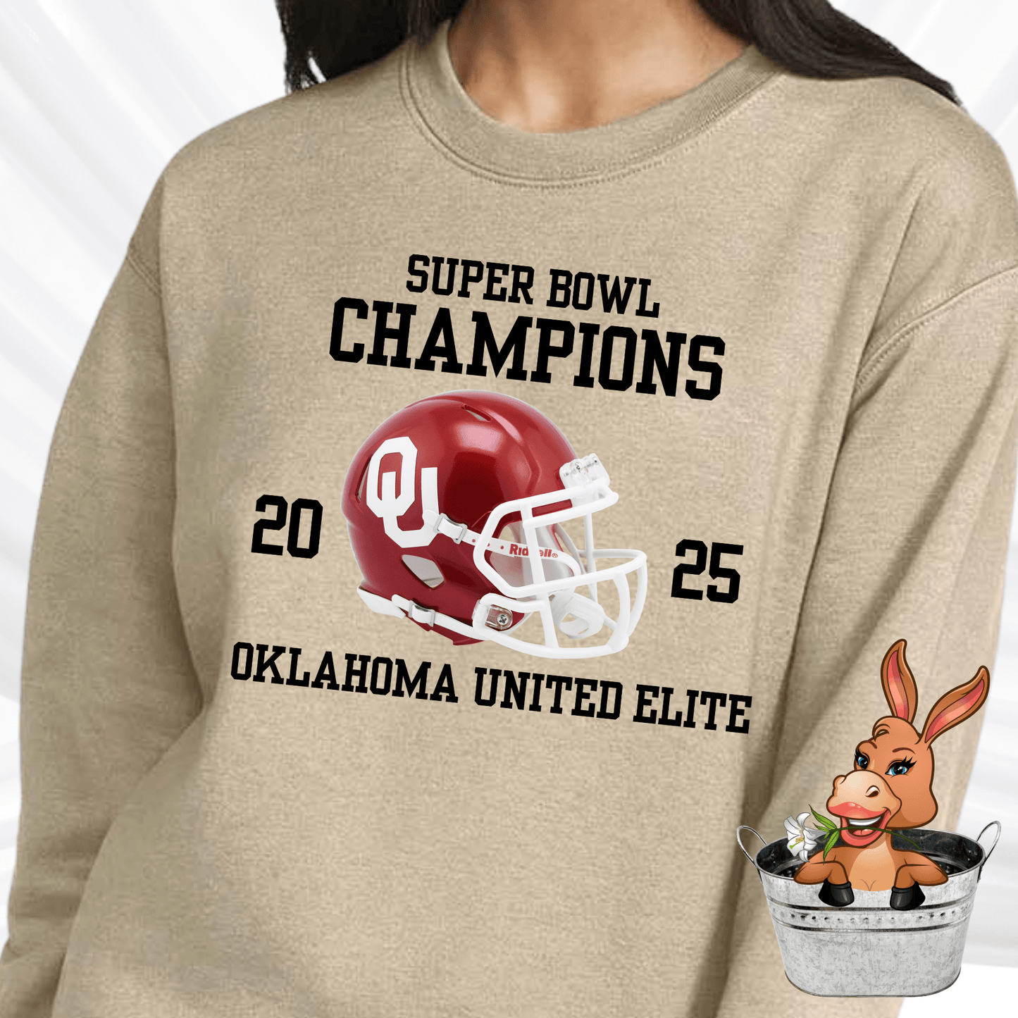 OUE Collegiate style 2025 Superbowl Champion - T-shirt / Hoodie / Sweatshirt