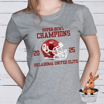 OUE Collegiate style 2025 Superbowl Champion - T-shirt / Hoodie / Sweatshirt