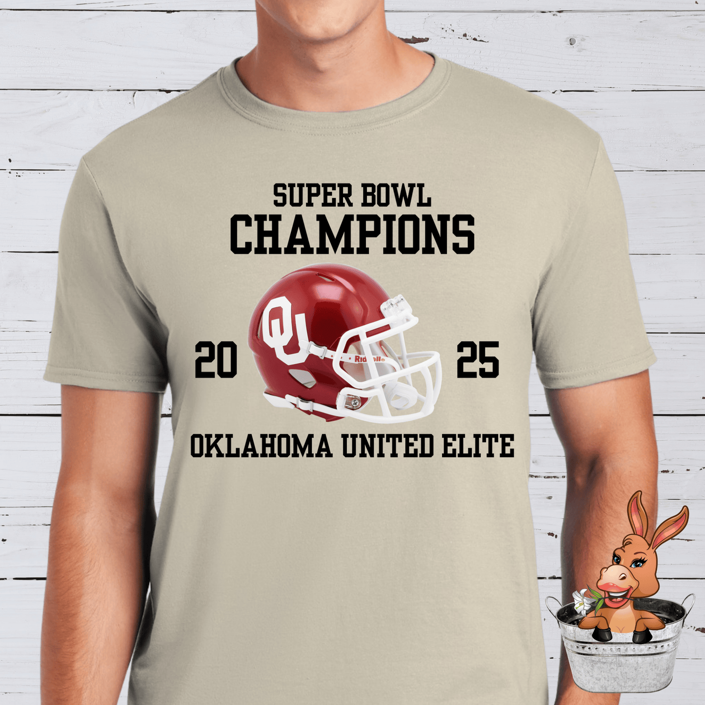 OUE Collegiate style 2025 Superbowl Champion - T-shirt / Hoodie / Sweatshirt