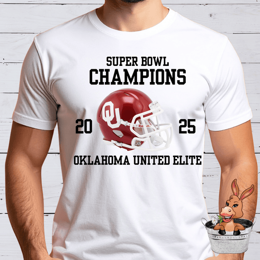 OUE Collegiate style 2025 Superbowl Champion - T-shirt / Hoodie / Sweatshirt