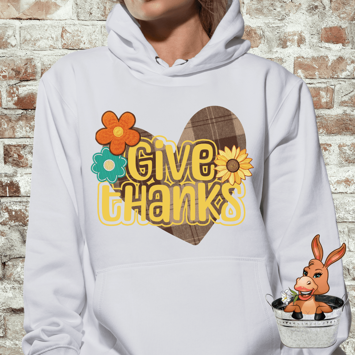 Give Thanks Thanksgiving Fall Tshirt / Hoodie / Sweatshirt