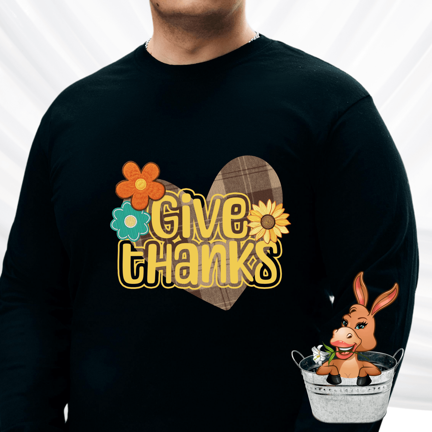 Give Thanks Thanksgiving Fall Tshirt / Hoodie / Sweatshirt