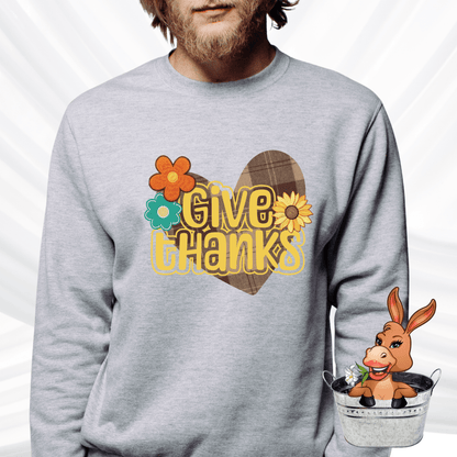 Give Thanks Thanksgiving Fall Tshirt / Hoodie / Sweatshirt