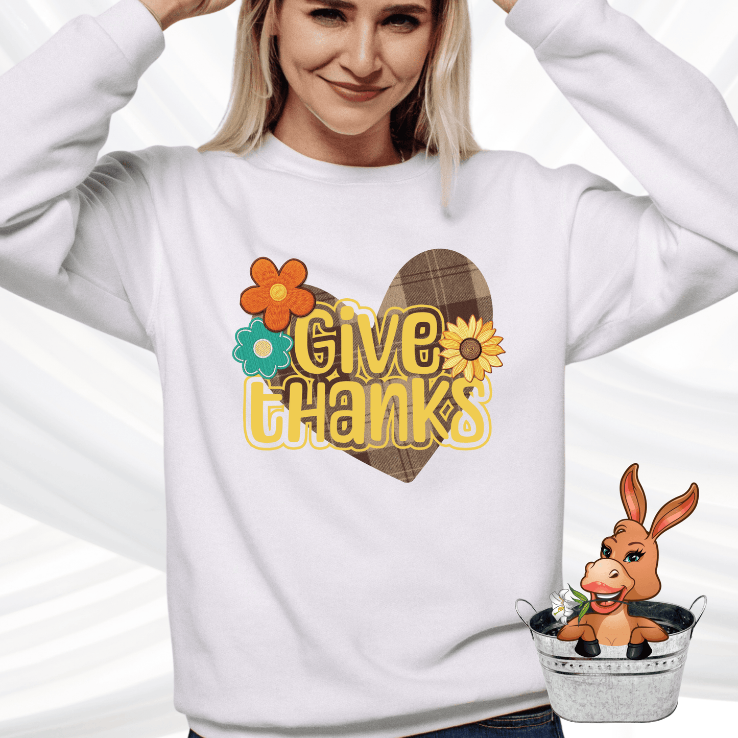 Give Thanks Thanksgiving Fall Tshirt / Hoodie / Sweatshirt
