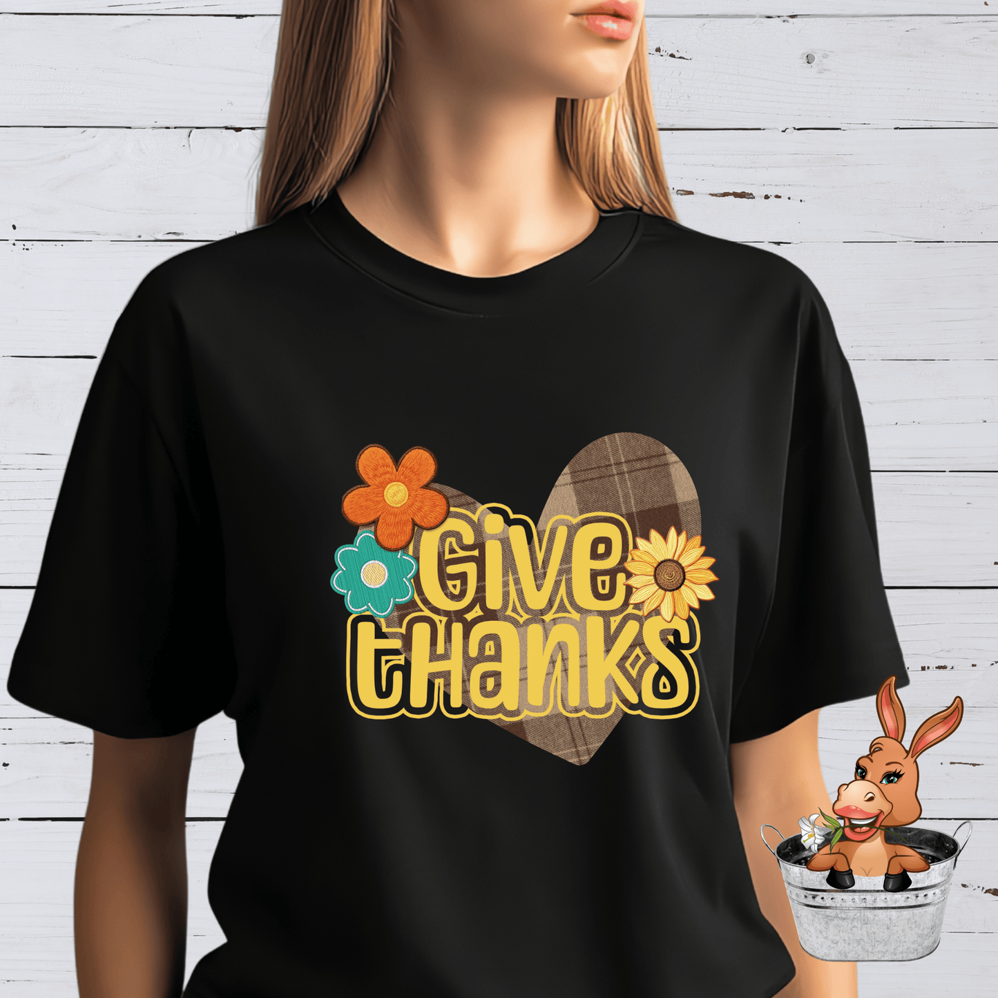 Give Thanks Thanksgiving Fall Tshirt / Hoodie / Sweatshirt