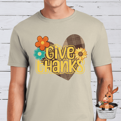 Give Thanks Thanksgiving Fall Tshirt / Hoodie / Sweatshirt